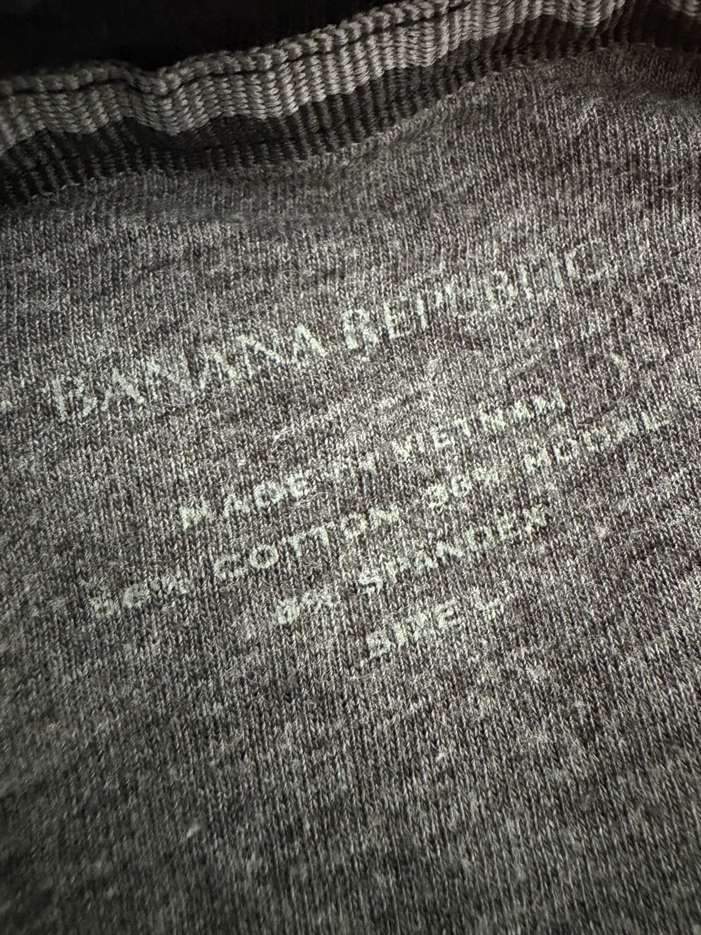 Banana Republic Men's Black Waffle-Texture Long-Sleeve Crewneck Sweater